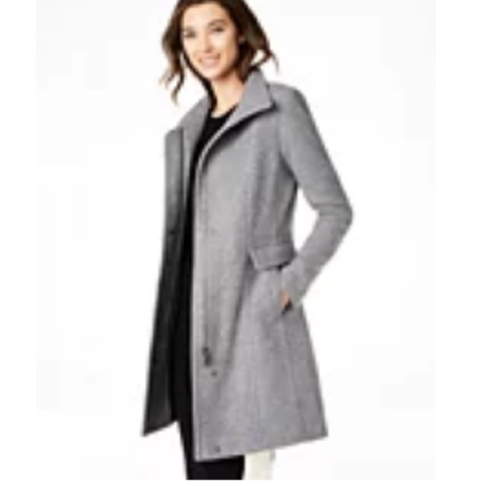 Calvin Klein Women's Grey Coat - Picture 2 of 7